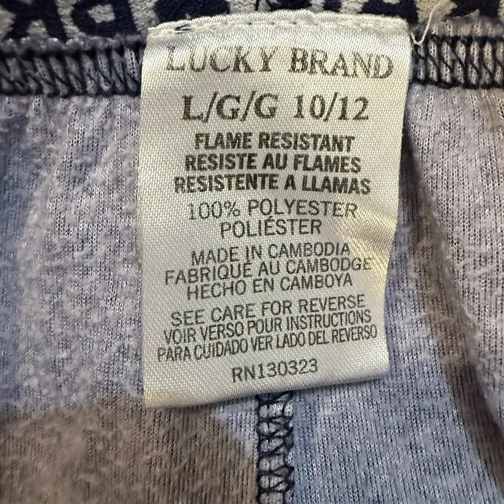 Lucky Brand boys size 10/12 pajamasa pants